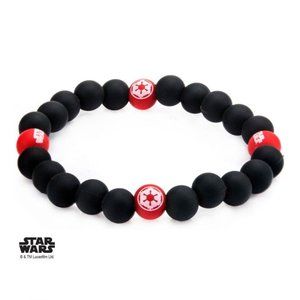 Disney Star Wars Imperial Symbol Silicone Bead Bracelet